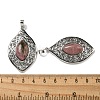 Natural Rhodonite Pendants G-Q158-02J-3