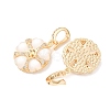 Brass Micro Pave Cubic Zirconia Peg Bails KK-A279-20G-2