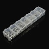 1 Box Mixed Platinum Plated Brass Cord Ends KK-X0061-P-NF-B-1