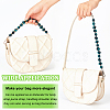 2Pcs 2 Colors Resin Faceted Beaded Bag Handles FIND-WR0008-13-3