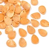 Spray Painted Natural Freshwater Shell Teardrop Charms LS-SHEL-K006-47D-1