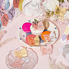 21Pcs 3 Colors Birthday Theme Mirror Effect Acrylic Birthday Cupcake Insert Card Decoration AJEW-SP0001-72B-3