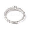 Rack Plating Brass Clear Cubic Zirconia Constellation Adjustable Rings for Women RJEW-S407-08P-01-3