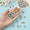 72Pcs 4 Styles Tibetan Style Alloy Pendants FIND-SC0019-40AS-4