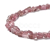 Natural Rose Quartz Beads Strands G-P497-01A-02-3