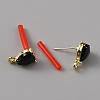 Alloy Rhinestone Stud Earrings FIND-WH0120-25B-02-2