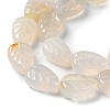 Natural White Agate Beads Strands G-M418-A07-01-4