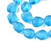 Frosted Glass Beads Strands GLAA-T023-30G-3