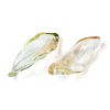 Baking Paint Transparent Glass Pendants DGLA-N014-02C-2