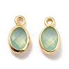 Eco-Friendly Brass with Glass Pendants KK-K268-01L-2