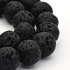 Natural Lava Rock Round Bead Strands X-G-M169-14mm-03-1
