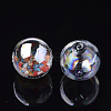 Handmade Blown Glass Globe Beads DH017J-1-18mm-AB-2