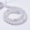 Natural & Dyed Crackle Agate Bead Strands X-G-T056-8mm-04-2