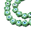 Handmade Evil Eye Lampwork Beads Strands LAMP-N029-008D-3