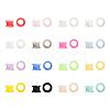 32Pcs 16 Colors Silicone Glitter Thin Ear Gauges Flesh Tunnels Plugs FIND-YW0001-19C-1