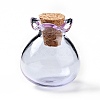 Lucky Bag Shape Glass Cork Bottles Ornament AJEW-A039-02F-1