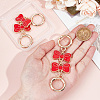 2Pcs Alloy Enamel Bowknot Link Purse Strap Extenders FIND-UN0003-18A-5