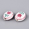 Handmade Porcelain Beads PORC-N013-10F-3