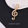 Golden Alloy Safe Brooches PW-WG5B157-02-1
