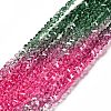 Transparent Glass Bead Strands GLAA-H023-02J-2