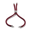 Twisted Nylon Cord Silder Bracelets DIY-B066-03P-06-2