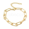 Brass Paperclip Chain Bracelets for Women LS-BJEW-H639-09G-4