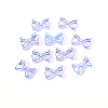 Electroplated Bowknot Resin Cabochons MRMJ-R128-16H-1
