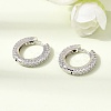 Brass Micro Pave Cubic Zirconia Hoop Earrings KK-CBA8324-24P-04-1