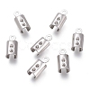 Tarnish Resistant 304 Stainless Steel Folding Crimp Ends STAS-L262-04D-P-2