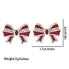 Christmas Alloy Dangle Stud Earrings FS-WG10992-04-1