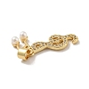 Brass Micro Pave Cubic Zirconia Pendants KK-B059-06G-3