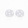 Transparent Resin Snap Fasteners BUTT-N018-008-01-3