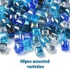80Pcs 5 Colors Electroplate Glass Beads EGLA-YW0001-78-2