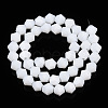 Opaque Solid Color Imitation Jade Glass Beads Strands EGLA-A039-P6mm-D15-2
