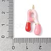 Brass Enamel Pendants KK-E093-03G-A-01-3