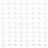 8Pcs Bowknot Polyester Satin Ribbon Party Decoration HJEW-OC00324-1