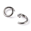 Tarnish Resistant 304 Stainless Steel Open Jump Rings STAS-R049-5x0.8mm-3
