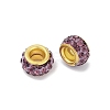 Alloy Rhinestone Clay Pave Beads ALRI-D300-04G-11-2