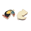 Rack Plating Alloy Enamel Pendants ENAM-T020-21-RS-1