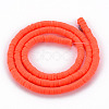 Handmade Polymer Clay Bead Strands CLAY-T002-4mm-44-2