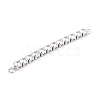 Brass Clear Round Cubic Zirconia Links Connectors ZIRC-G170-23B-P-3