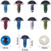 Craft Plastic Doll Eyes DIY-PH0019-90-2