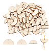 Olycraft 30 Sets 3 Sizes Undyed Wood Connector Charms WOOD-OC0002-94-1