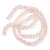 Transparent Electroplate Glass Beads Strands GLAA-F029-4mm-C26-2