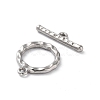 Non-Tarnish 304 Stainless Steel Ring Toggle Clasps X1-STAS-A092-09B-P-2