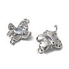 Brass Micro Pave Cubic Zirconia Connector Charms KK-Z103-10P-02-2