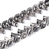 Electroplate Transparent Glass Beads Strands EGLA-N017-06-A06-1