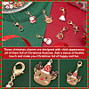 28Pcs 7 Style Christmas Theme Alloy Enamel Pendants HJEW-GA0001-15-4