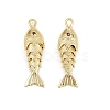 Brass Micro Pave Cubic Zirconia Pendants X-KK-A269-01B-G-1