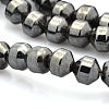 Magnetic Synthetic Hematite Beads Strands G-P061-26-1